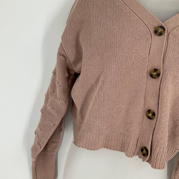 Moon & Madison Womens Knit Button-Up Cardigan Sweater Medium - Picture 10 of 11